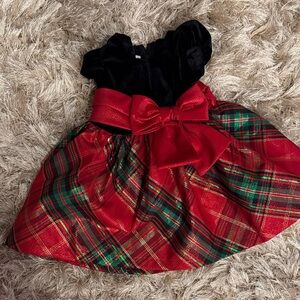 Rare Editions Black and Red Plaid Dress